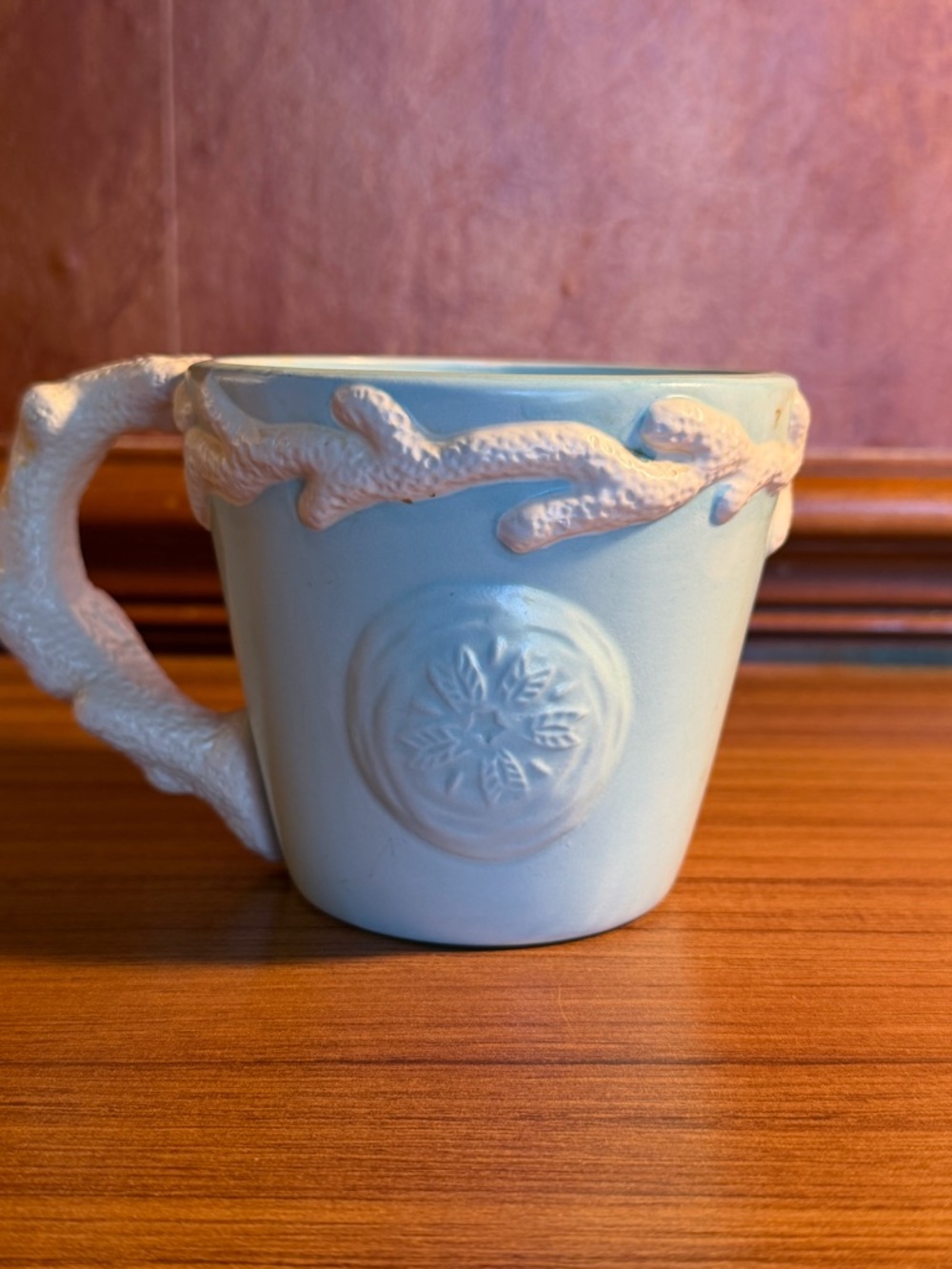 MUD PIE Artisan Collection Coral SANDDOLLAR Embossed Coffee Mug Cup Ocean